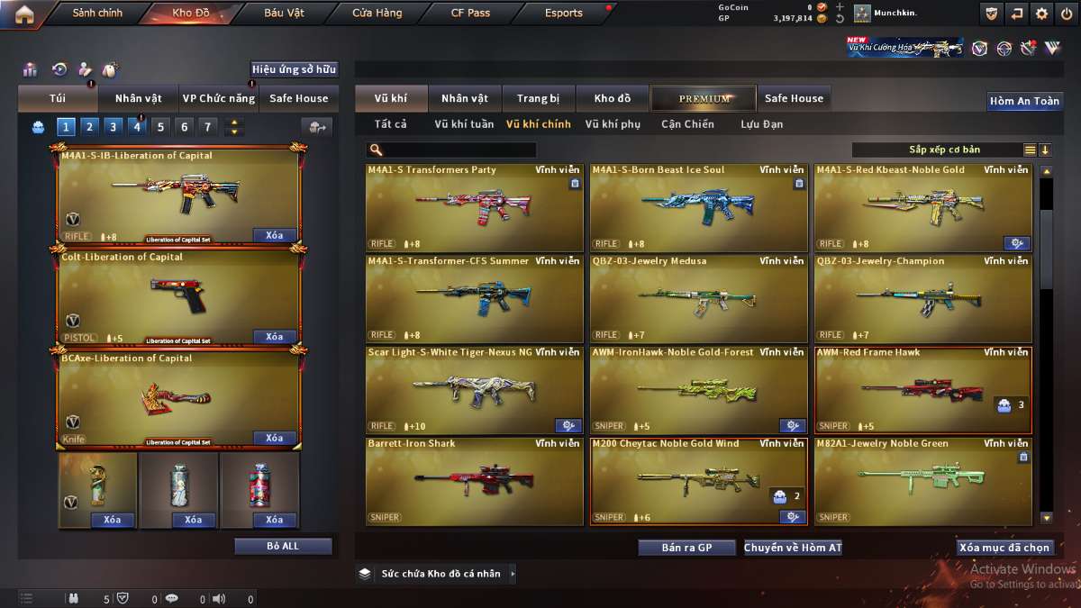 shop acc cf uy tin gia re